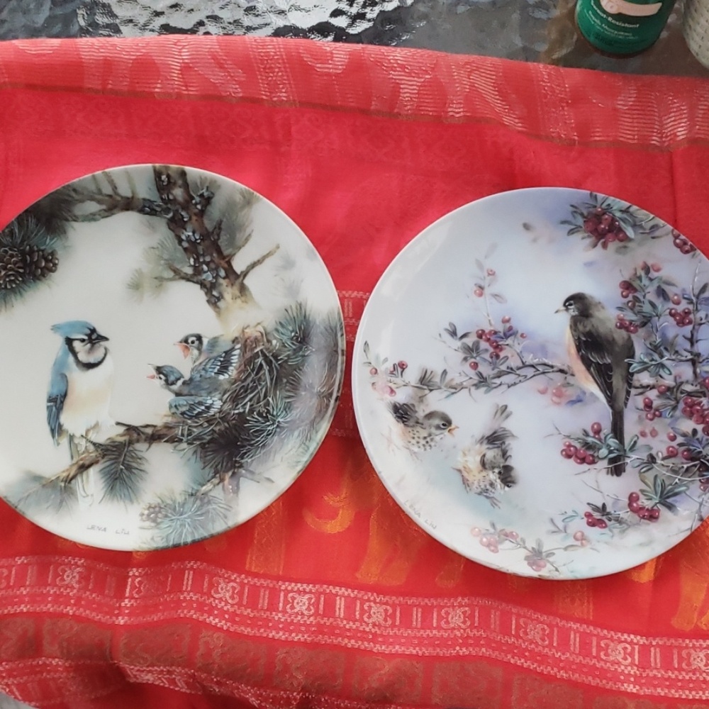 Lena Liu ceramic art, plates